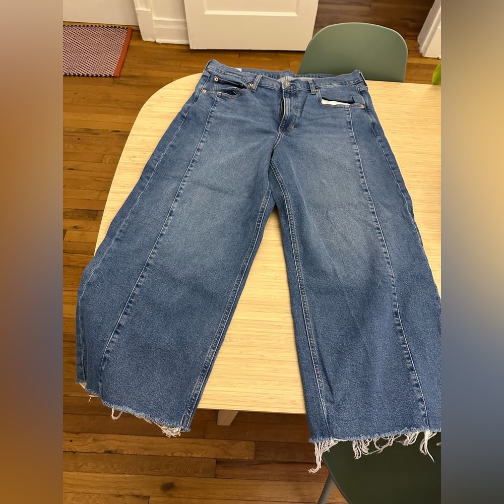 Gap High Rise Stride Ankle Jeans